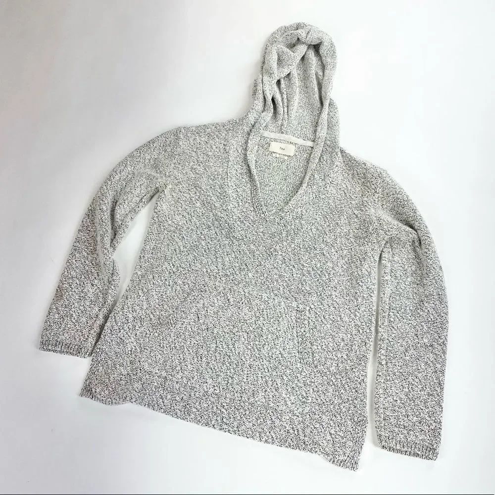 Tna Aritzia grey marled hooded sweater XS